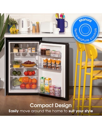 Adobe 50cm Undercounter Larder Fridge - Black