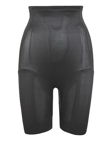 Naomi&Nicole Medium Control Tummy Shaping Hi Waist Thigh Slimmer Black