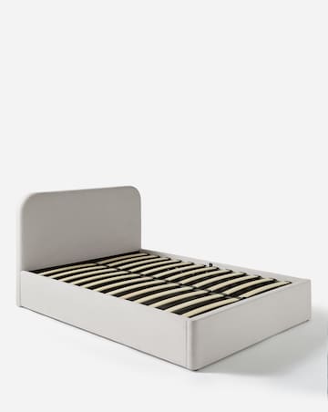 Emery Fabric Storage Ottoman Bed