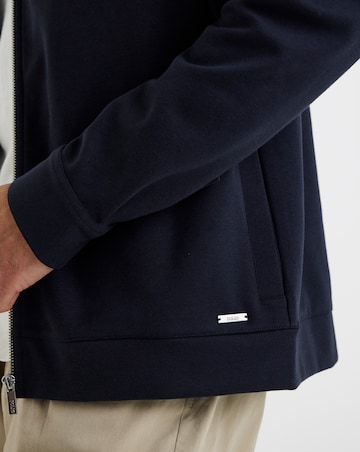 Folio Interlock Zip Shacket-Navy