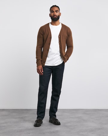 Brown Lambswool Cardigan