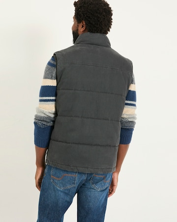 FatFace Warton Gilet (Regular & Tall) - Charcoal Grey