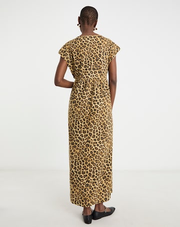 Pure Cotton Grown On Sleeve Maxi Dress