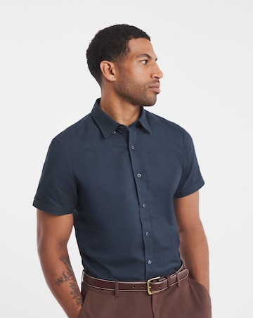 Short Sleeve Oxford Shirt Long Length