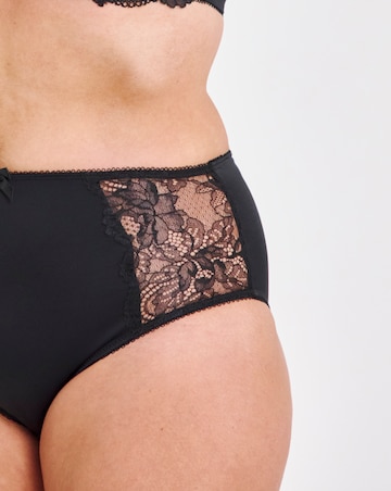 Pretty Secrets (2 Pack) Ella Lace Brief Knickers Black/White