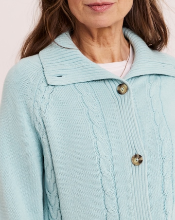 Julipa Pure Cotton Cable Knitted Jacket