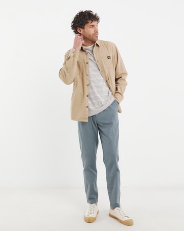 Linen Blend Tapered Elasticated Waist Trouser