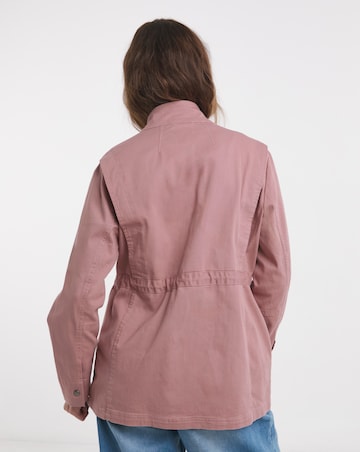 Blush Stretch Utility Jacket