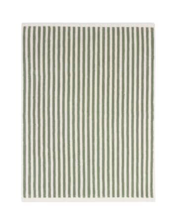 Yard Hebden Stripe Cotton Bathmat - Forest