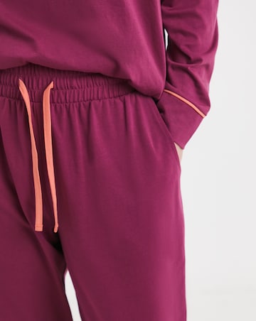 Joe Browns Jersey Lounge Jogger Plum