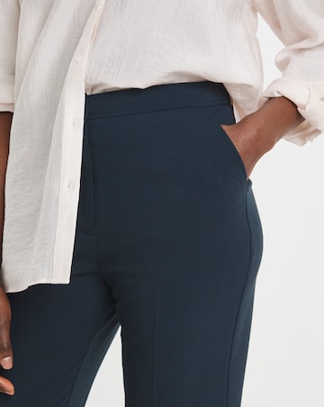 Navy Capri Cropped Trousers