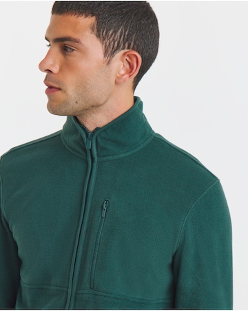 Microfleece Full Zip Jacket-Green
