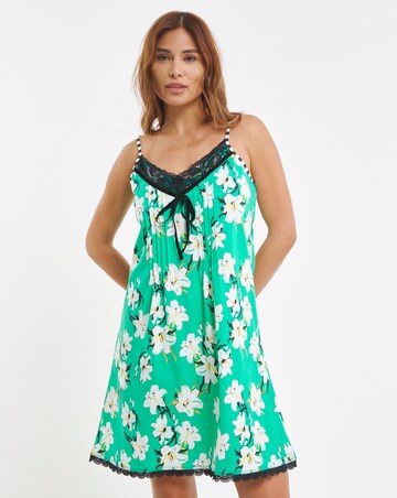 Joe Browns Lily Print Chemise Green Print