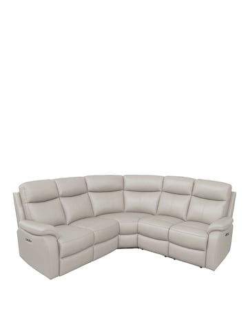 Aspire Kingsmere Leather Power Recliner Corner Sofa
