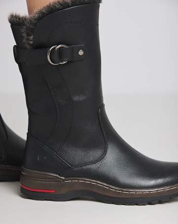 Heavenly Feet Bramble Warm Lined Buckle Boots Extra Wide EEE Fit