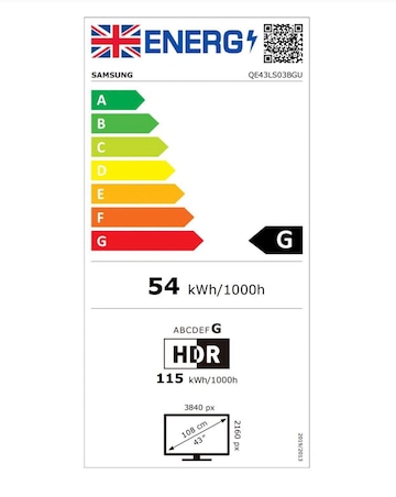 Samsung QE43LS03BGUXXU 43in The Frame QLED 4K HDR Smart TV