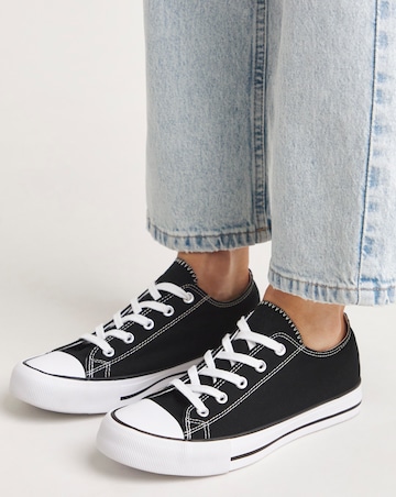 Nelly Chunky Canvas Trainers Wide E Fit