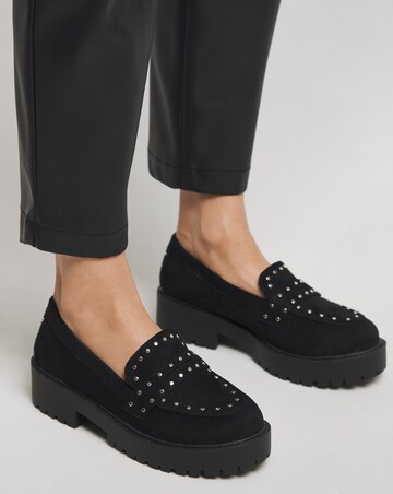 Camila Chunky Stud Loafer - Wide Fit (E)