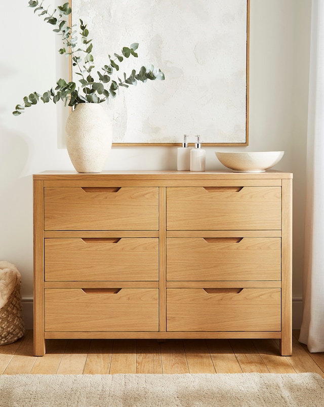 Lorcan Ready Assembled Wooden Large Chest of Drawers