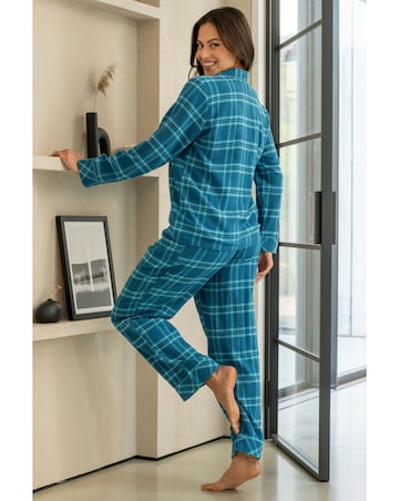 Pour Moi Cosy Check Brushed Cotton Pyjama Set