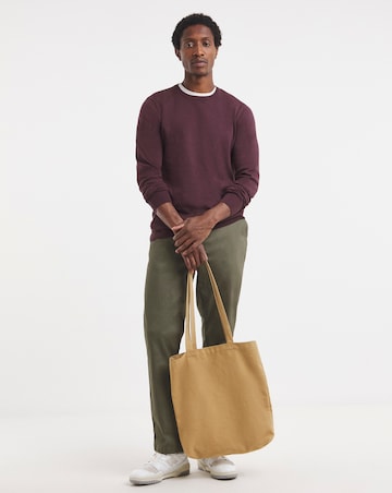 Cotton Crew Neck Knitted Jumper