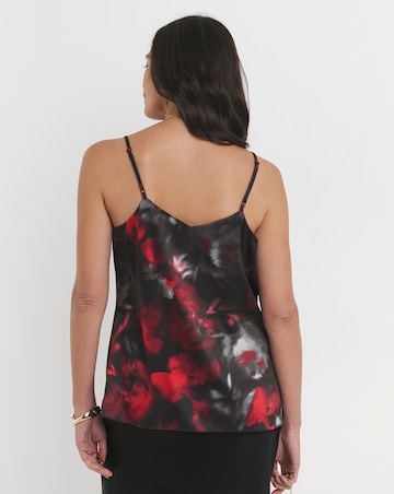 Satin Cowl Neck Strappy Cami