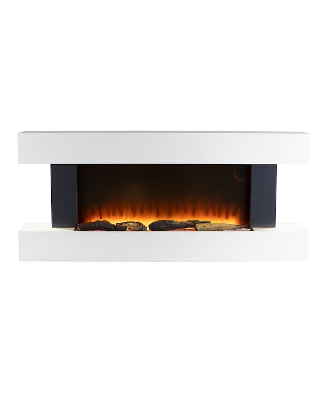 Warmlite Hingham White Wall Mounted Electric Fire
