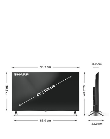Sharp 4T-C43HK4245KB 43in Smart UHD Tivo LED TV