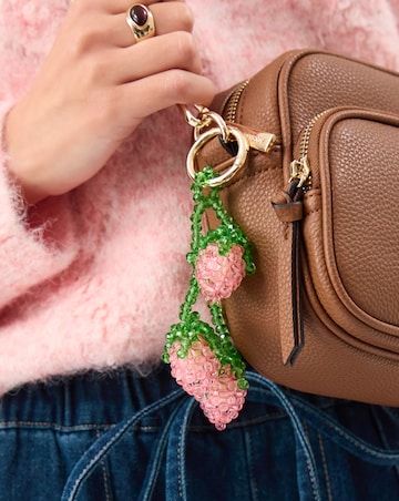 Accessorize Strawberry Beaded Bag Charm