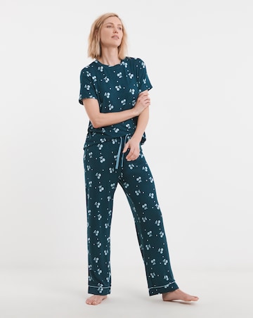 Pretty Secrets Supersoft Pyjama Set Cherry Print