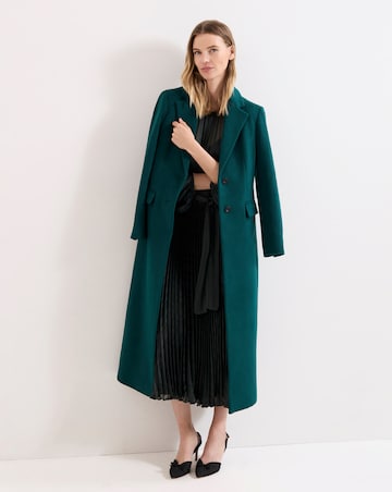 Phase Eight Lucie Green Striped Pleat Dress