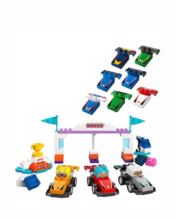 LEGO DUPLO F1 Team Race Cars & Drivers Role Play Toy 10445