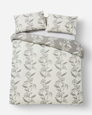 Gray & Osbourn Allium Floral Grey Duvet Set
