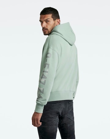 G-Star RAW Iceberg Green Graphic Sleeve Hoodie