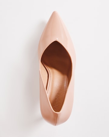 Lleida Sweetheart Cut Heeled Court Shoes - Extra Wide Fit (EEE)