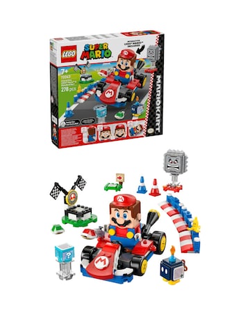 LEGO Super Mario: Mario Kart Interactive LEGO Mario & Standard Kart Toy 72043