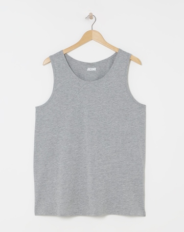 Pure Cotton Vest- Grey