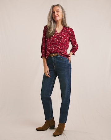 Julipa Printed Button Blouse