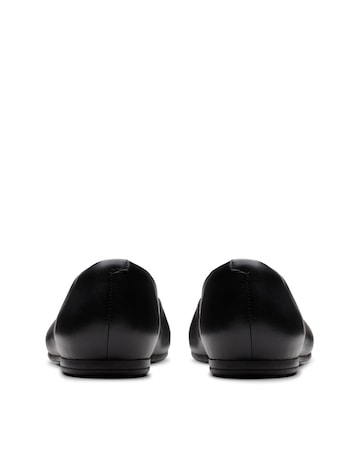 Clarks Black Leather Livia Lily Shoes - Standard Fit (D)