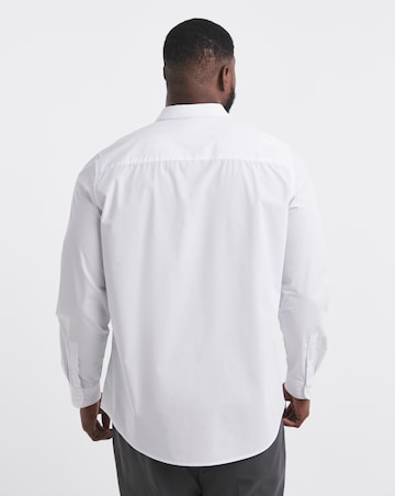 White Long Sleeve Formal Shirt Long