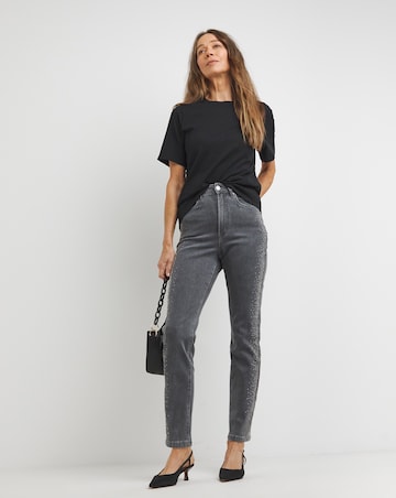 Diamante Grey Slim Leg Jeans
