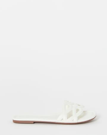 Rosario Padded Loop Detail Mule Sandals - Extra Wide Fit (EEE)
