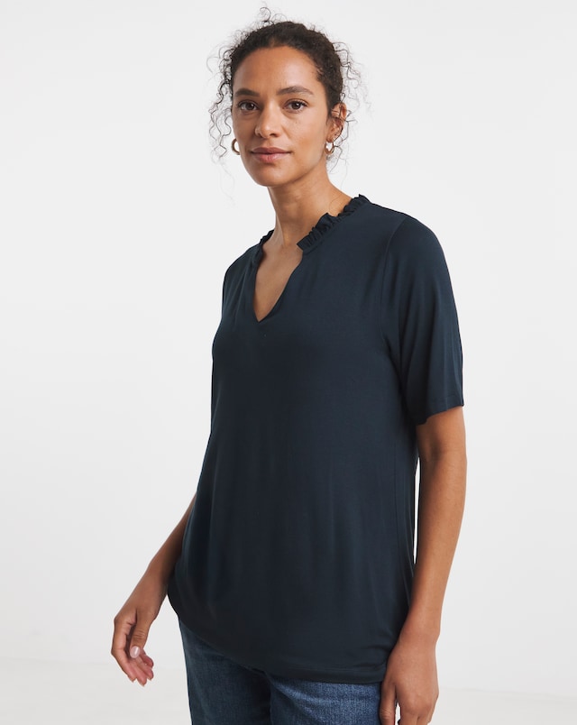 Frill Neck Top