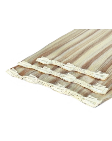 Beauty Works Deluxe Clip in 18inch Hair Extensions - Champagne Blonde
