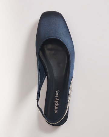 Grace Diamante Detail Shoes Wide E Fit