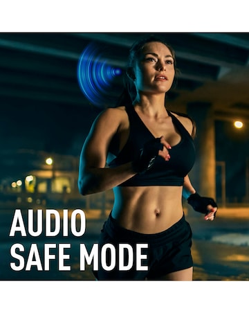 Reflex Active Black Noise Cancelling Bluetooth Earbuds