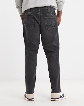 Jack & Jones Loose Tapered Fit Mike Jeans in Washed Black