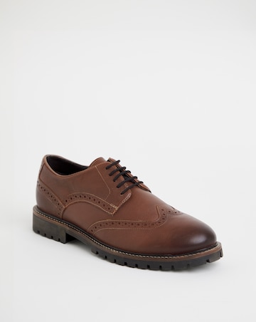Leather Brogues Extra Wide Fit
