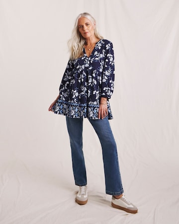 Julipa Tiered Pure Cotton Swing Tunic