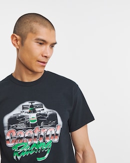 Castrol Graphic Motor Racing T-Shirt - Black